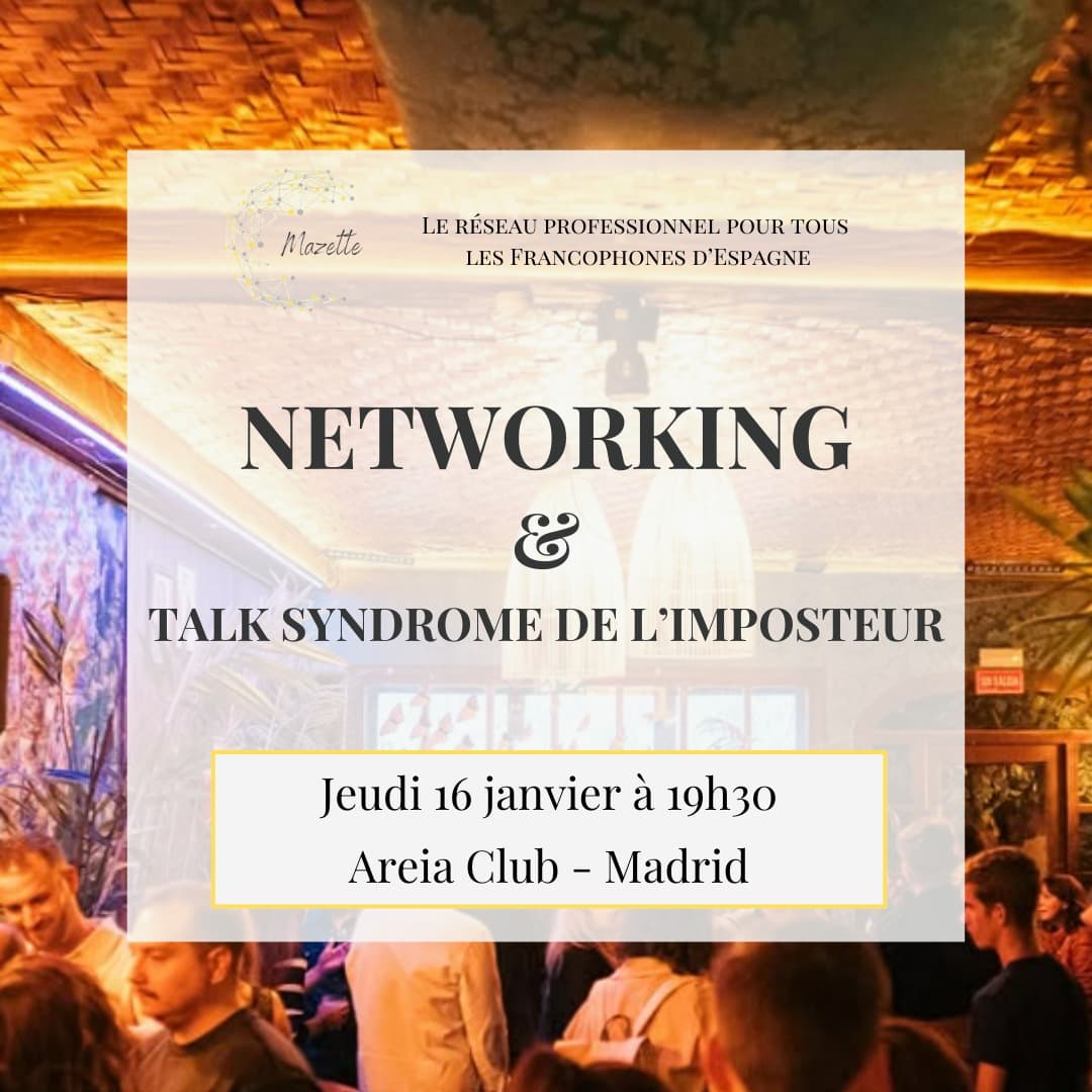 Networking Drink + Talk syndrome de l'imposteur