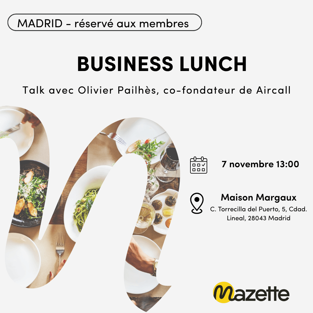Business lunch and talk de novembre Madrid