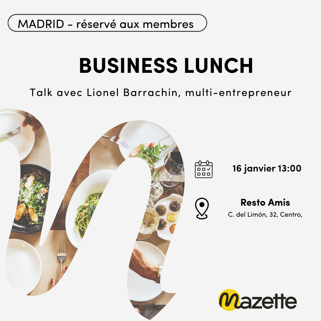Business lunch & Talk Madrid de Janvier