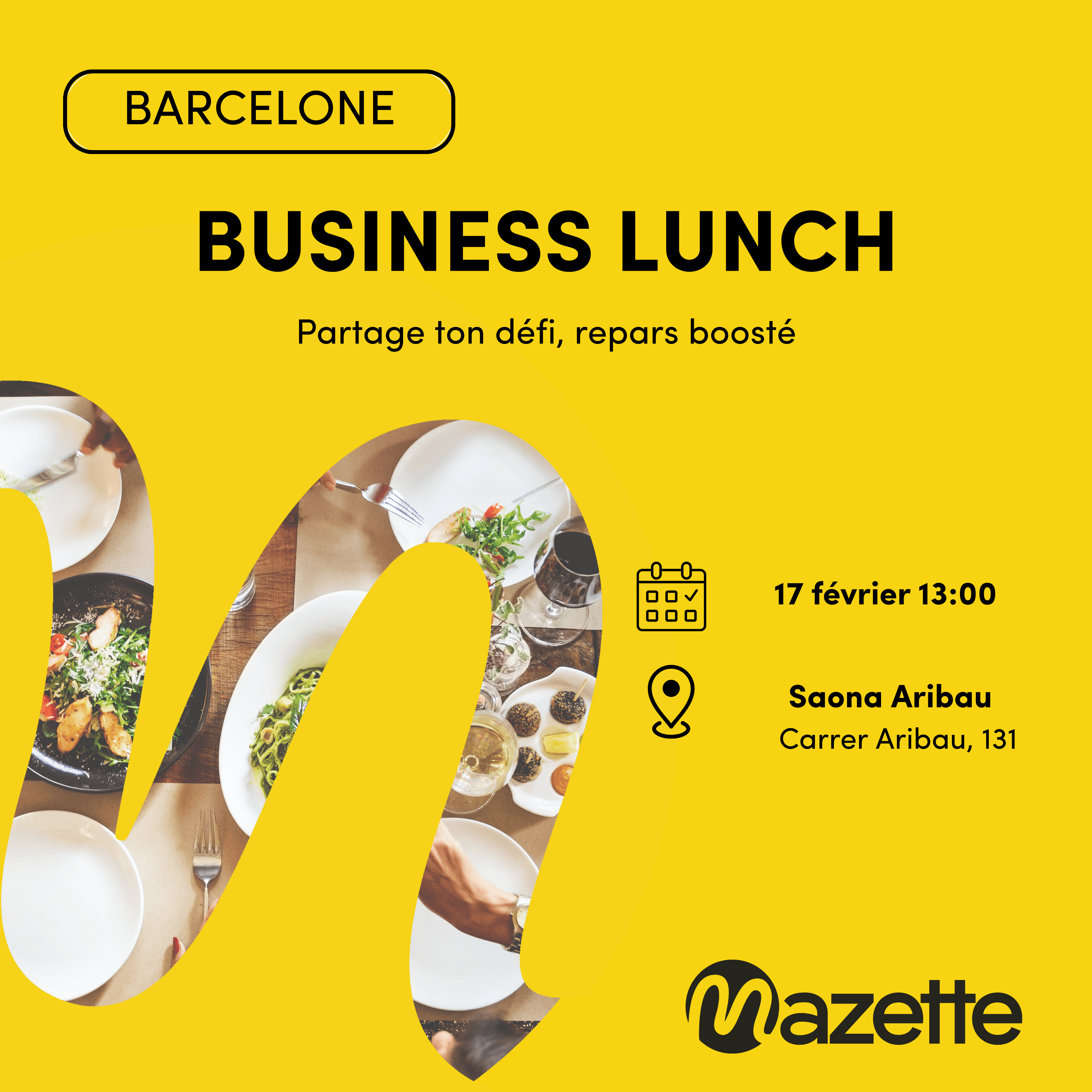 Business lunch Barcelone Février