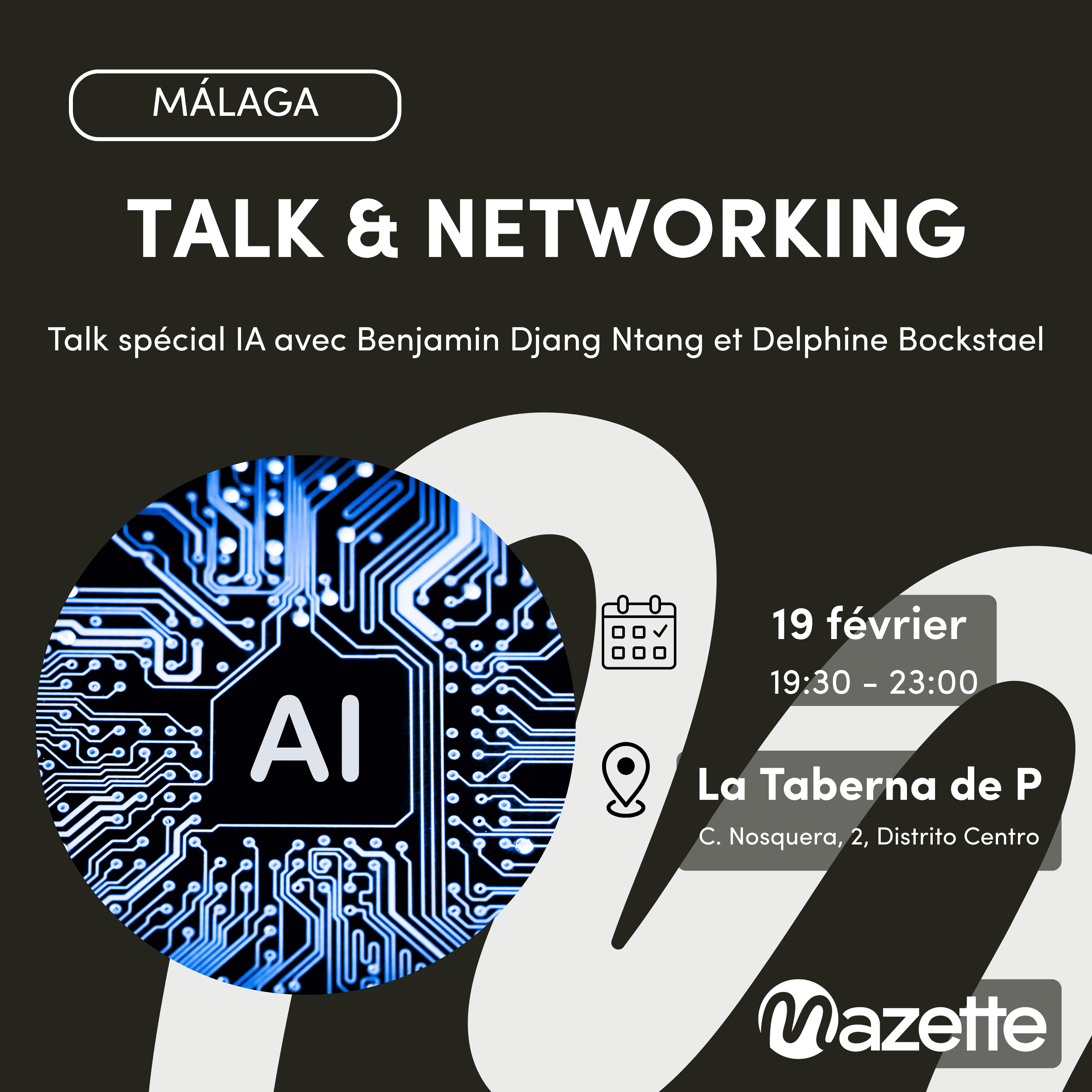 Talk & Networking de février à Málaga