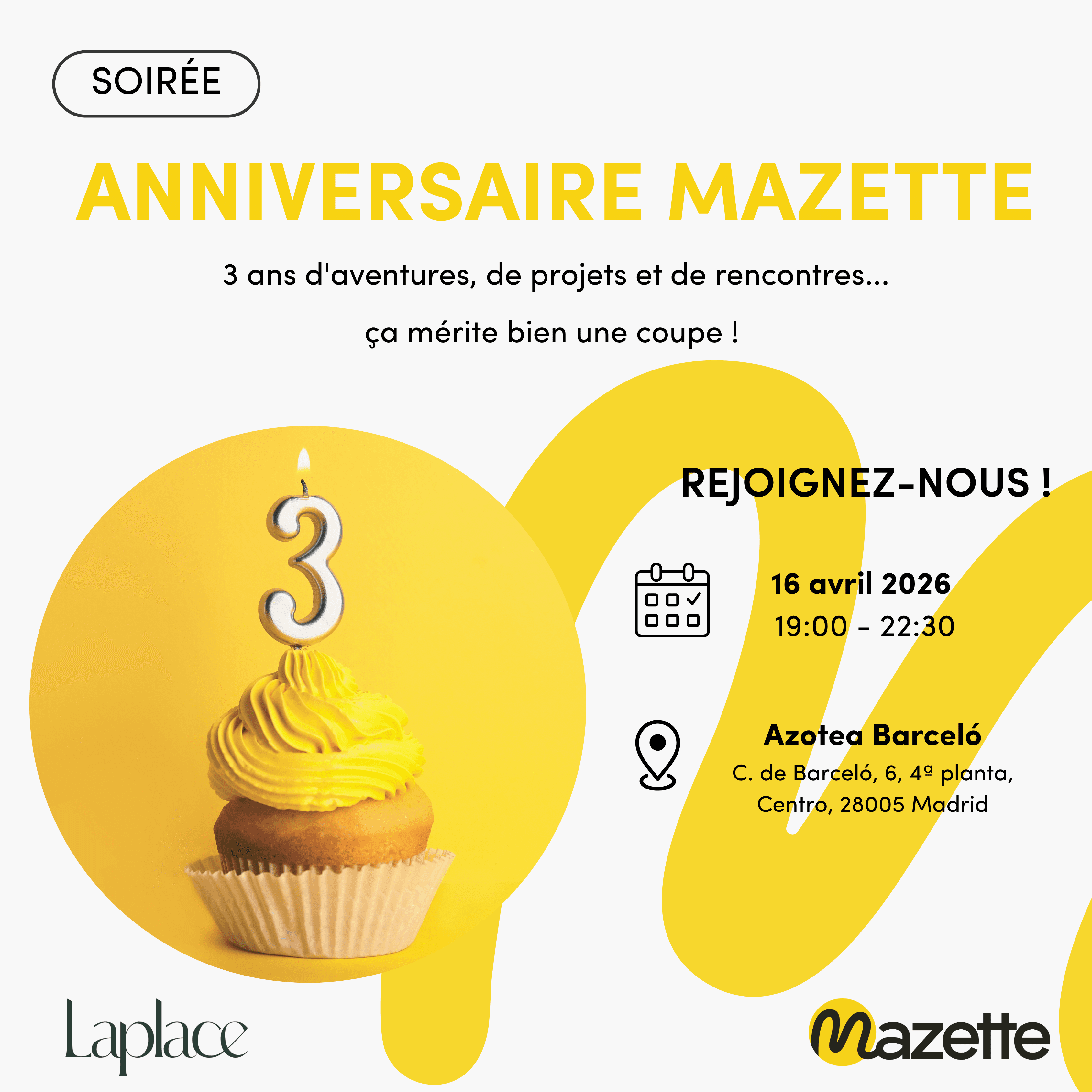 Soirée 3 ans de Mazette