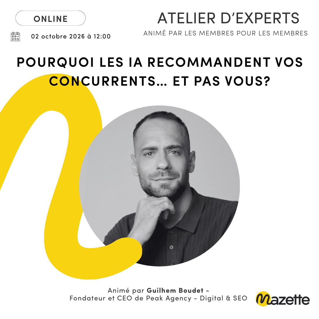 Atelier d'Experts : Pourquoi les IA recommandent vos concurrents… et pas vous ?